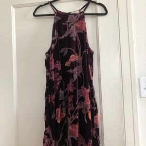 Summer velvet dress